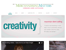 Tablet Screenshot of merchandisingmattersnow.com